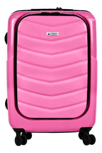 Maleta Rígida 24'' Skypeak Pearl Color Rosa Con Candado Tsa