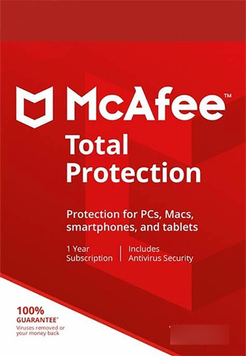 Mcafee Antivirus Total Protection Para 5pcs Por 1 Año