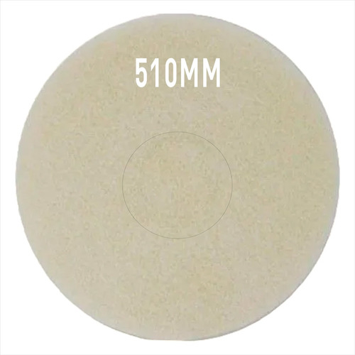 Disco Branco Lustrador Para Enceradeira 510mm