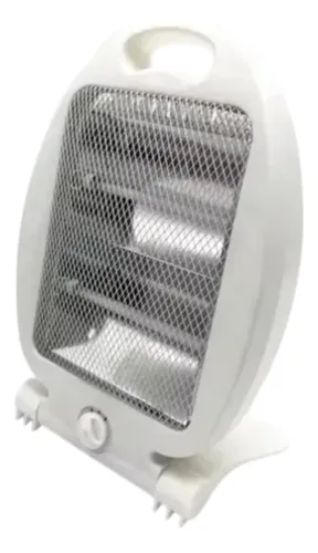 Estufa Electrica Halogena De 2 Tubos Blanco