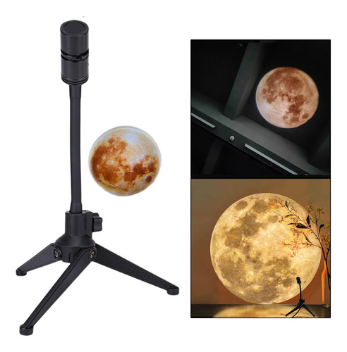 Moon Night Light Carga Fantasy Proyector Luz De 18 Cm