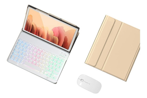 Funda+teclado Iluminado+ratón Para iPad 9/8/7 Generación Ñ