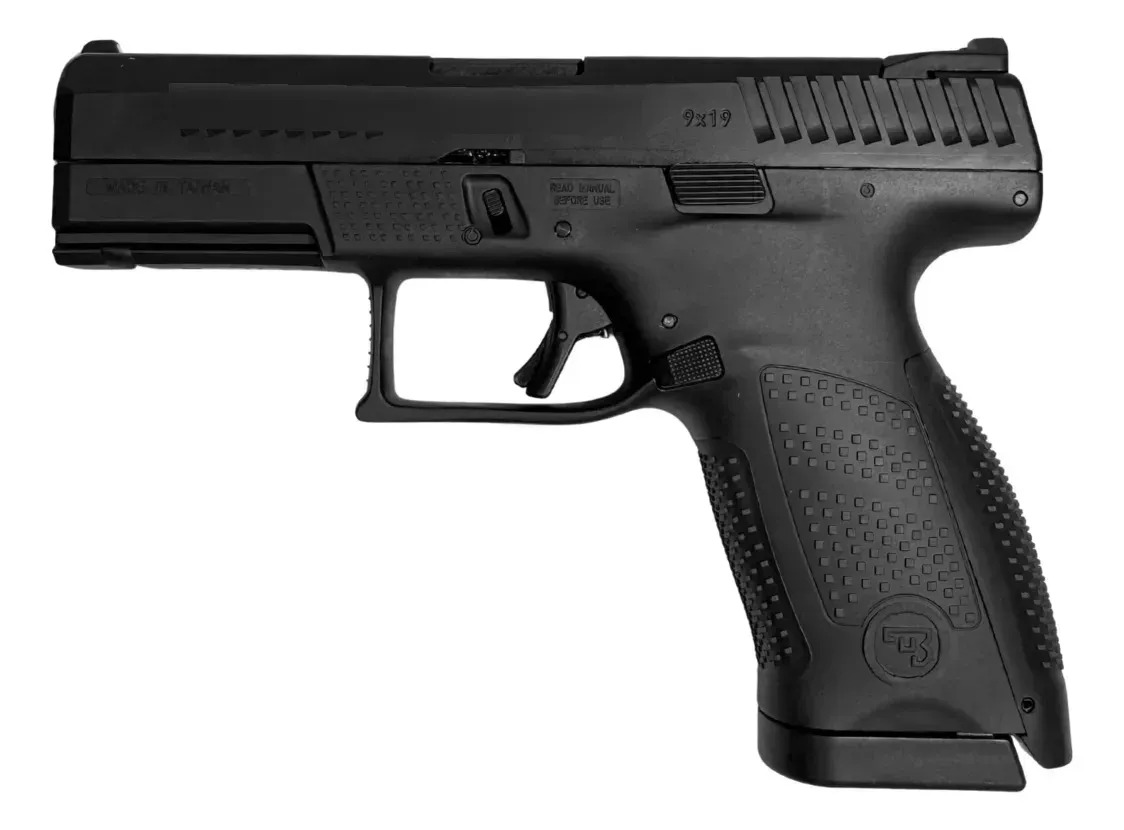 Pistola Airsoft Marcadora Asg Cz P-10 C Gbb Blowback Negro 6 Mm