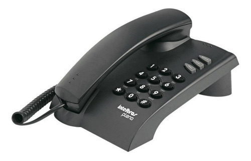 Telefone Residencial Intelbras Pleno 100ms Preto