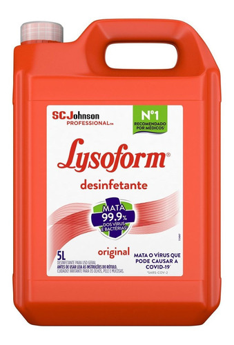 Desinfetante Original 5 Litros Lysoform