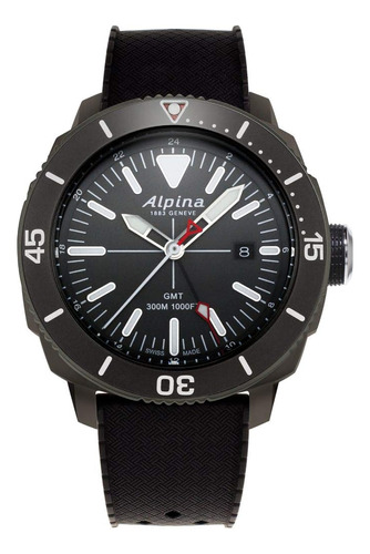 Alpina Seastrong Diver 300 Gmt Cuarzo Para Hombre