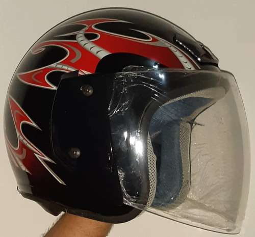 Imagen 9 de 9 de Cascos Para Moto Cascos Motociclista Safe Clasico