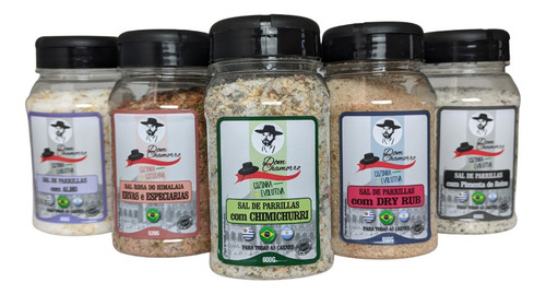 Imagem 3 de 5 de Kit Sal De Parrilla Chimichurri Alecrim/hortelã Dom Chamorro