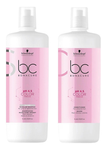 Kit Schwarzkopf Color Freeze Shampoo Silver + Acondicionador