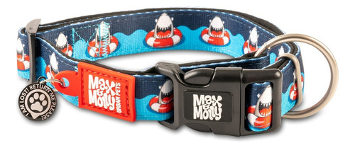 Collar Perro L Smart Id Frenzy Shark (25-40kg) Max&molly