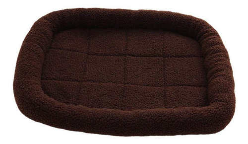 Cama Perro Gato Mediano O Grande Acolchonada Resistente Marrón Oscuro Talla M