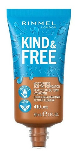 Imagen 3 de 7 de Base De Maquillaje Rimmel Hidratante Kind & Free Apto Vegano