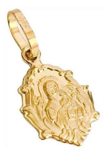 Medalha Ouro 18k Pingente Nossa Senhora Perpétuo Socorro