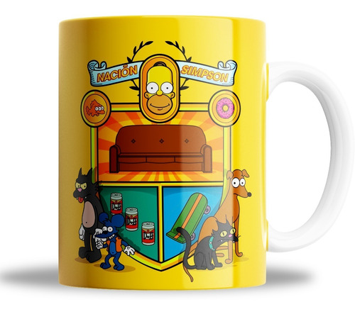 Taza - Ceramica - Simpson - Mascotas 