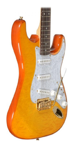 Guitarra Electrica Jay Turser Stratocaster Jt-300qmt-amb