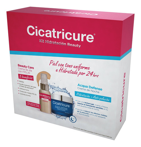 Cicatricure Beauty Care Crema + Acqua Defense Noche