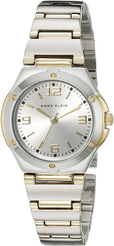 Reloj Mujer Anne Klein Cristal Mineral 28 Mm 10/8655svtt Color de la correa Plateado Mate Color del bisel Plateado Color del fondo Plateado