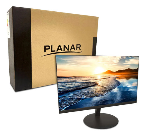 Monitor Planar Pln2200 22'' Full Hd Led Hdmi Vga Vesa Negro Para Oficina Y Hogar