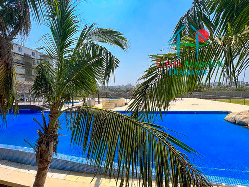 Cad Aura D 102. 3 Terrazas, Vista A Las Áreas Comunes. Con Club De Playa