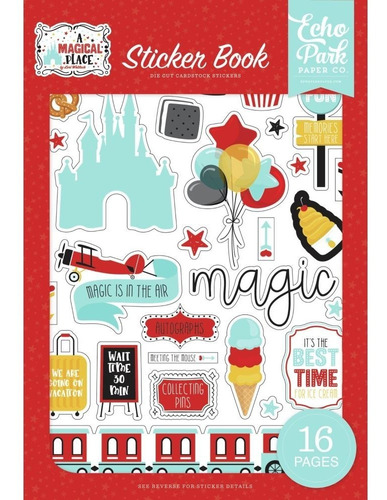 Kit Stickers Magical Place | Pegatinas Parque Scrap 16pz