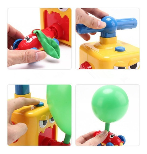 Imagen 6 de 10 de Juego De Coche De Juguete Power Balloon Car Inertia Pressure