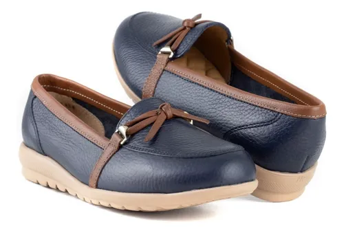 Zapatos Bonitos Dama Flexi 28406 Azul Originales Meses sin intereses