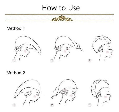 4 Toallas De Microfibra Para Secar El Cabello Gorro De Ducha