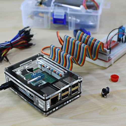 Funda Miuzei Raspberry Pi 3 B+ Con Ventilador Y Refrigeració