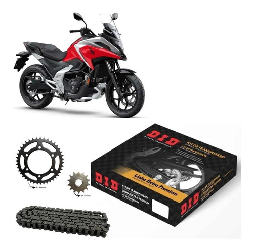 Kit Transmissão Did Honda Nc 750 S/x 2014 Á 2018 43/17 520vx