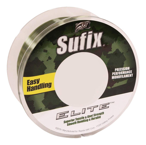 Sufix Elite 6 Lb Fishing Line (verde, Tamaño- 330 Yd Spool)