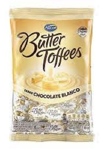 Caramelos Butter Toffees Chocolate Blanco  825g Arcor