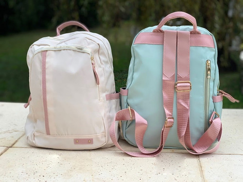 Imagen 2 de 6 de Mochila Multi Bolsillos Mujer Impermeable Correa Regulable