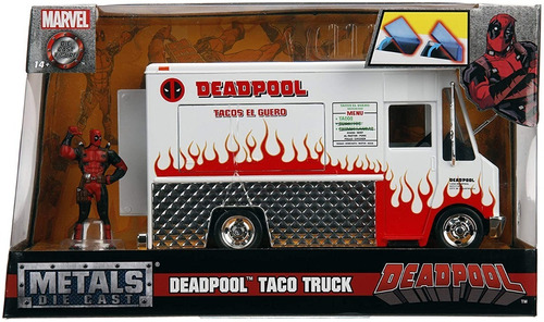 Jada Toys Marvel Deadpool Taco Truck Diecast Metal Die Cast