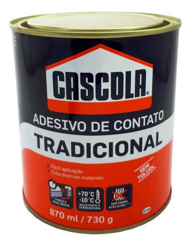 Adesivo Cola De Contato Sapateiro Cascola 730g / 870ml Cor Incolor