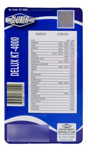 Control Remoto Univ. Para Minisplit Aire Acond. Whirlpool