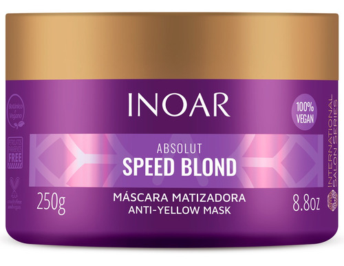 Inoar Absolut Speed Blond  Máscara  Desamarelador 250g