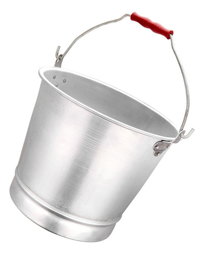 Nevera Vintage Con Tapa Cubeta De Aluminio Anticuada