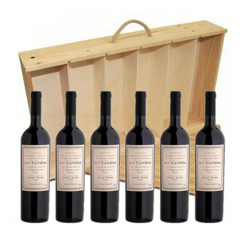 Estuche Madera Vino Dv Catena Malbec Malbec X 6 Unidades