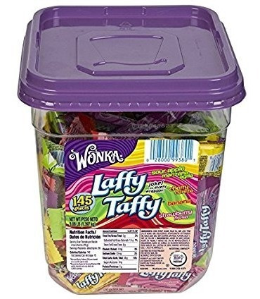 Wonka-laffy Taffy Caramelo De Tamaño De Un Bocado - Cereza, 