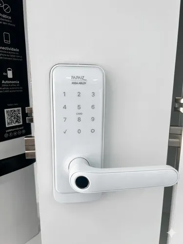 Fechadura Digital Papaiz Sl205 Ip55 Branca | Parcelamento sem juros