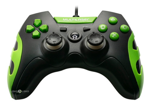 Controle Gamer Joystick C/ Led Multilaser Com Fio Ps3 Pc Usb
