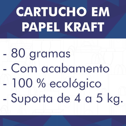 200 Sacos Kraft Delivery Grande Marmita Comidas 31x31x18