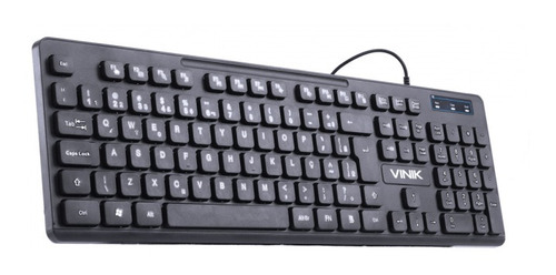 Teclado Chocolate Slim Multimidia 1.8 Metros Usb Vinik