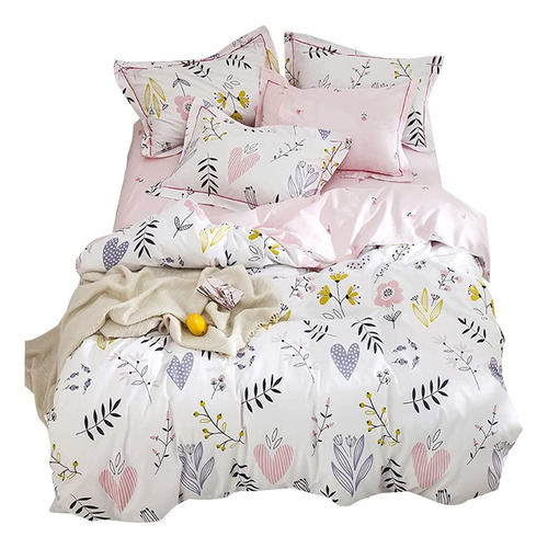  Tob Algodón Cactus Gemelo Duvet Cover Set Para Las Niñas De