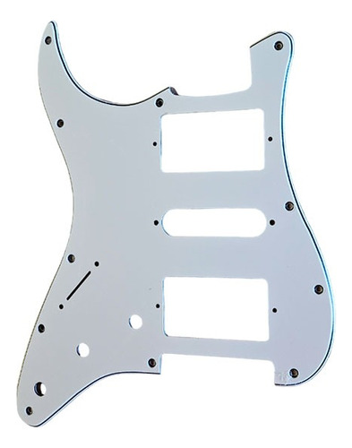 Pickguard Cool Parts Pst01hsh Wh Strato 3capa Blanco Zurdo