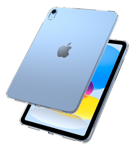 Capa Transparente Tpu Simples Para iPad 9ª/8ª/7ª Geração Cor Branco Transparente (tpu Altamente Transparente)