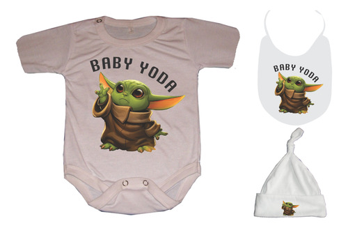 Set Para Bebé Yoda Ajuar Bebé Star Wars 