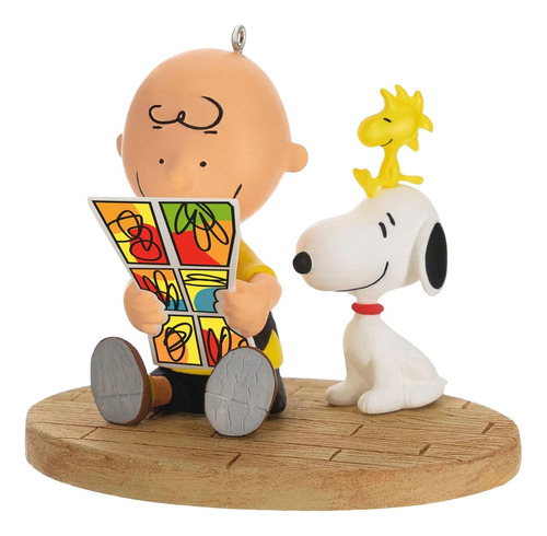 Adorno Arbol Navidad Charlie Brown Snoopy Colgante Hallmark Color Multicolor Sunday Morning Funnies