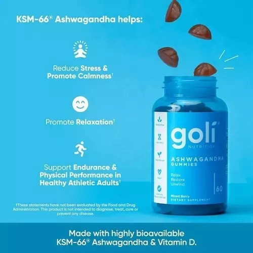 Goli Ashwagany E Vitamina D - 60 Unidades 2x