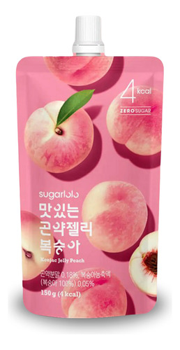 Bebida Coerana Gelatina Sabor Pêssego 0 Açúcar Konjac 150g